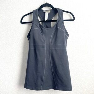 Athleta Black Racer Back 2 Pocket Built‎ in Bra Running/Workout Top Women Size S
